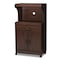Baxton Studio Tannis Modern Dark Walnut Finished Kitchen Cabinet 147-8315 - alternate 1